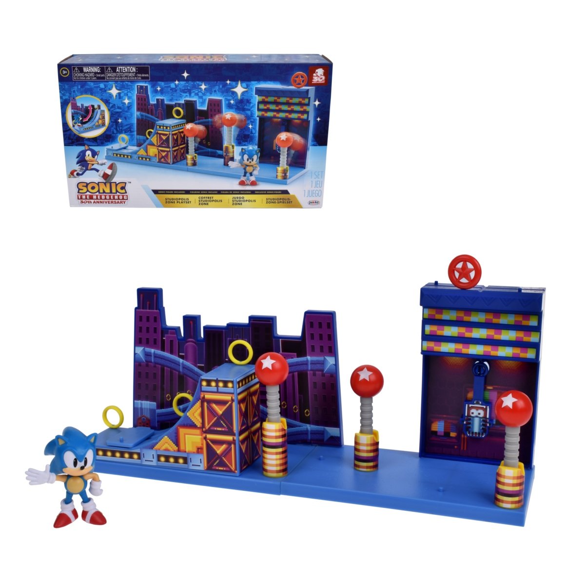 Playset Zona Studiopolis Sonic De 6 Cms